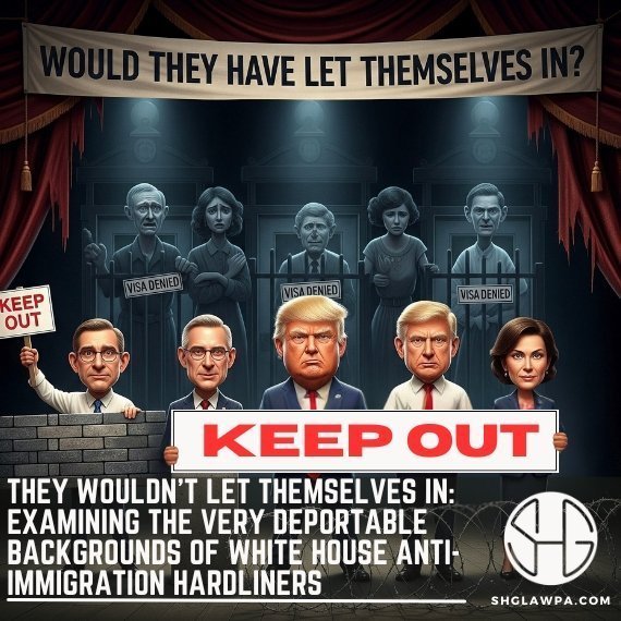 They Wouldn’t Let Themselves In: Examining the Very Deportable Backgrounds of White House Anti-Immigration Hardliners